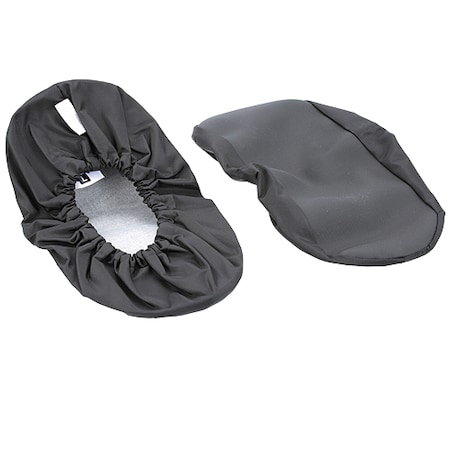 Allpoints Shoe Cover, Reuse, Pair , Grip-Max, Black, Large Pr 8014458